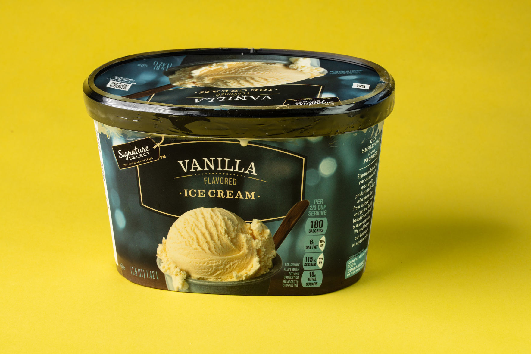 10. Signature Select Vanilla Flavored Ice Cream
